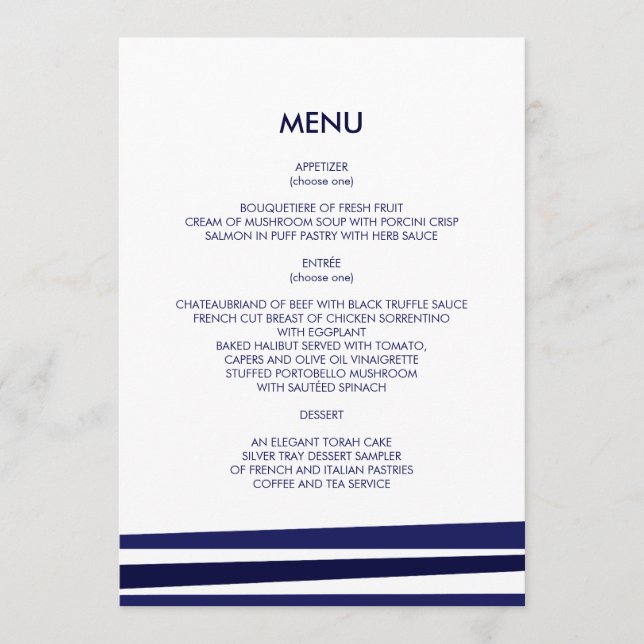 Programme Tallit Bar Mitzvah (Devant)