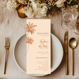 Programme Terracotta Palm Trees & Ampersand Beach Wedding
