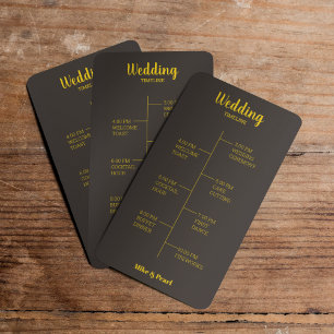 Programme Thème de Mariage doré noir riche