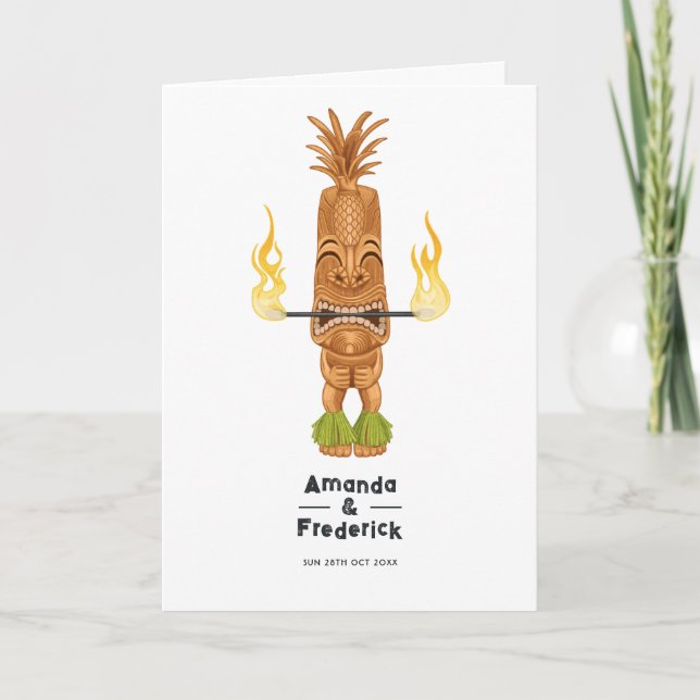 Programme Tiki Time Luau Summer Beach Wedding (Devant)