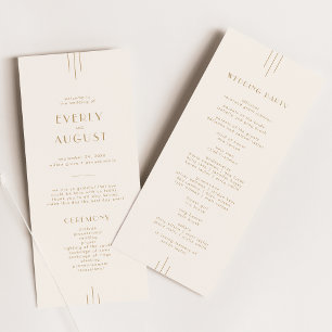 Programme TOUS Vintages Art déco crème et Mariage or