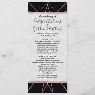 Programme Triangles en marbre doré Rose géométrique moderne