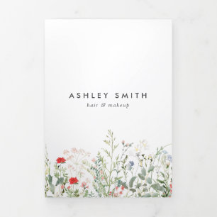 Programme Trois Volets Brochure fleur sauvage Meadow