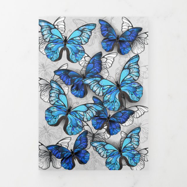 Programme Trois Volets Composition des White and Blue Butterflies (Page de couverture)