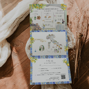 Programme Trois Volets Côte d'Amalfi   Carte Itinéraire Méditerranéenne