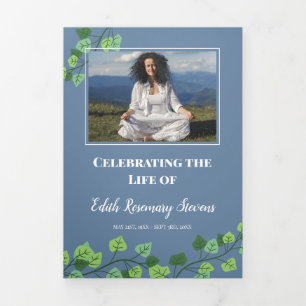 Programme Trois Volets Funérailles de photos bleues et ivoiriennes