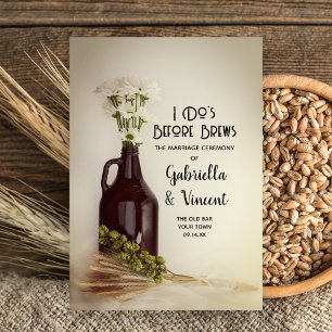 Programme Trois Volets Growler, Hops et Daisies Brasserie Mariage