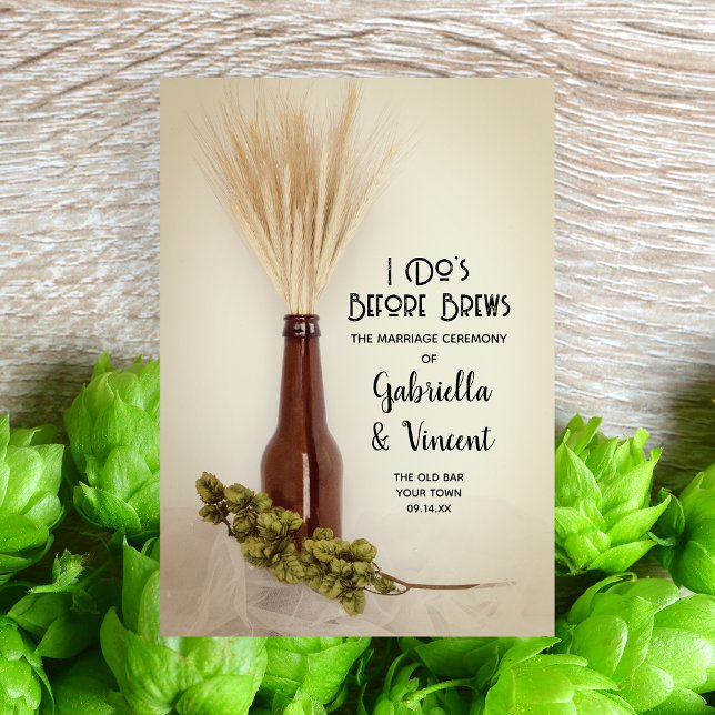 Programme Trois Volets Mariage de la brasserie Blé et houblon (Créateur téléchargé)