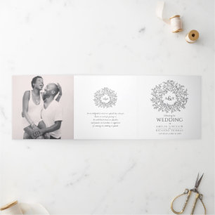 Programme Trois Volets Mono monogramme art histoire dévouement photo mari