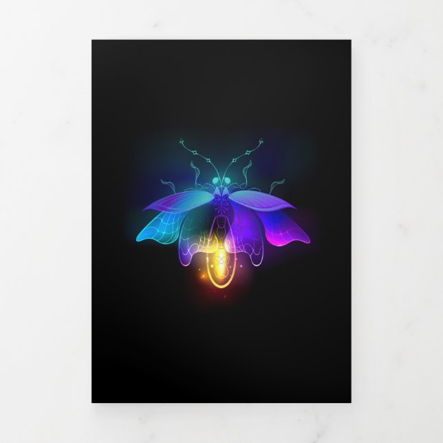 Programme Trois Volets Neon Firefly sur noir (Page de couverture)
