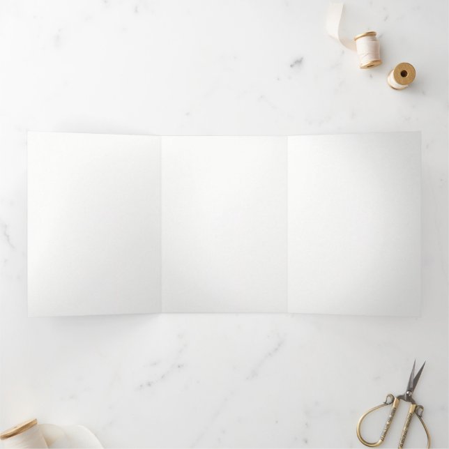 Programme Trois Volets Personnalisation de mariage de luxe moderne (Intérieur)