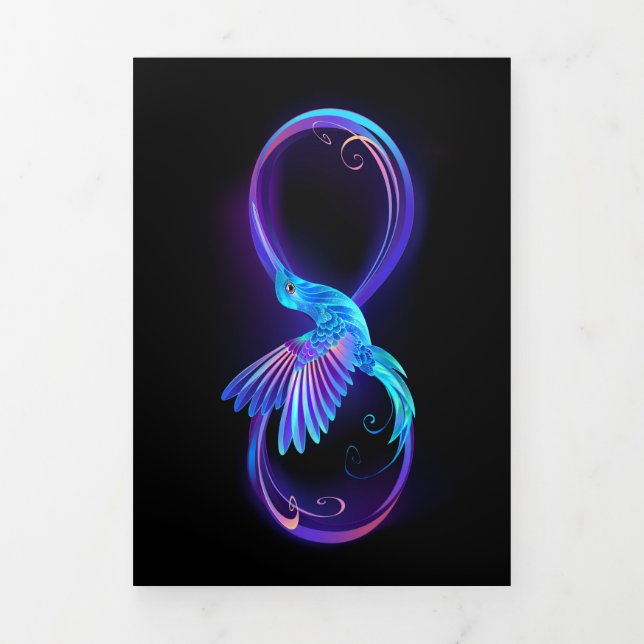 Programme Trois Volets Symbole de Neon Infinity par Glowing Hummingbird (Page de couverture)