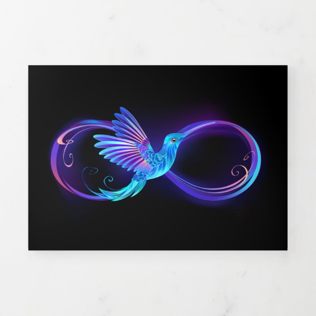 Programme Trois Volets Symbole de Neon Infinity par Glowing Hummingbird (Page de couverture)
