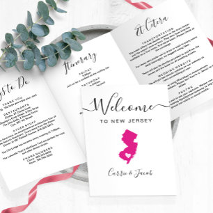 Programme Trois Volets Toute couleur New Jersey Mariage Bienvenue Itinéra