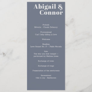 Programme Typographie minimaliste moderne de la lavande bleu