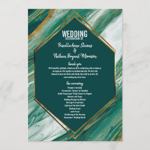 Programme vert de marbre d'agate d'abrégé sur or