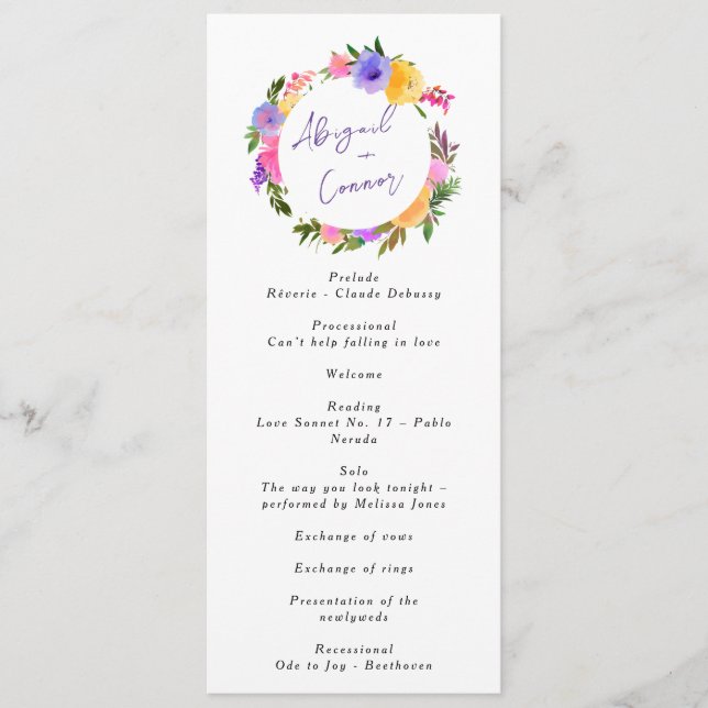 Programme Vibrant Décontracté Magenta Violet Jaune (Devant)