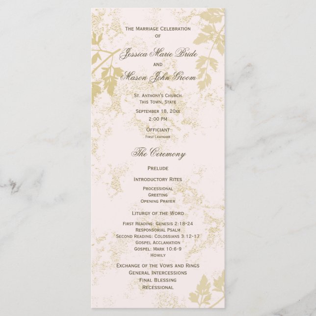 Programme Vintage Rose (Devant)