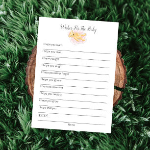 Programme Voeux Pour La Baby Girl Teddy Bear Card
