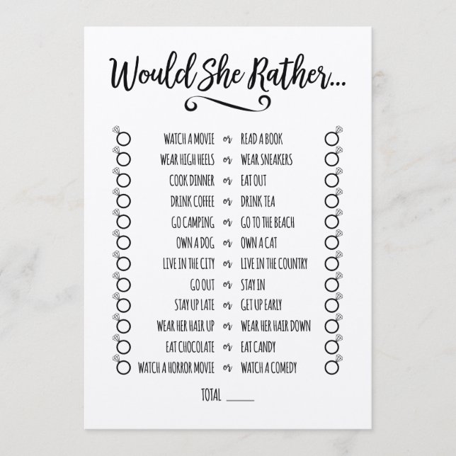 Programme Voudrait-Elle Plutôt Fête des mariées Jeu (Devant)