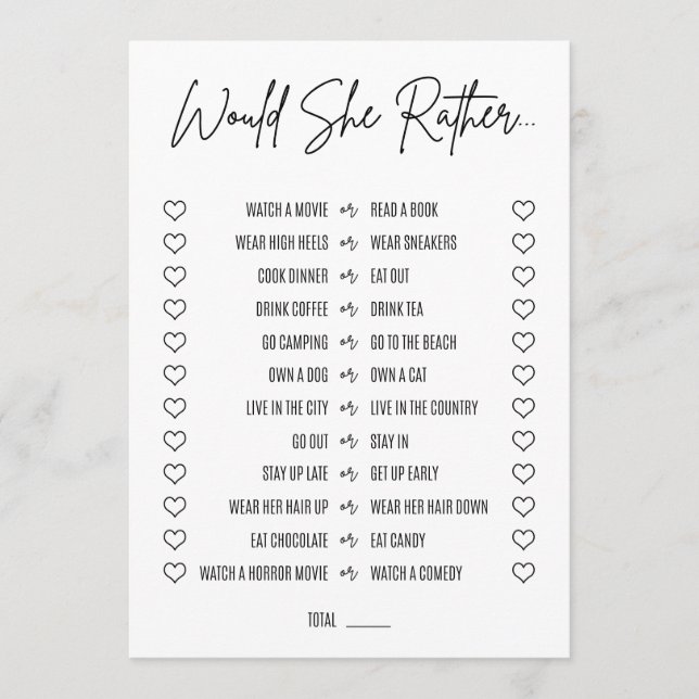 Programme Voudrait-Elle Plutôt Fête des mariées Jeu (Devant)