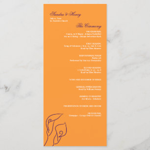 Programme Zantedeschias pourpres et oranges épousant le