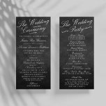 Programmes de collection de Mariages Chalkboard Fa<br><div class="desc">Les Modèles de cartes du programme de collecte de Mariages de tableau de bord fantaisie.</div>