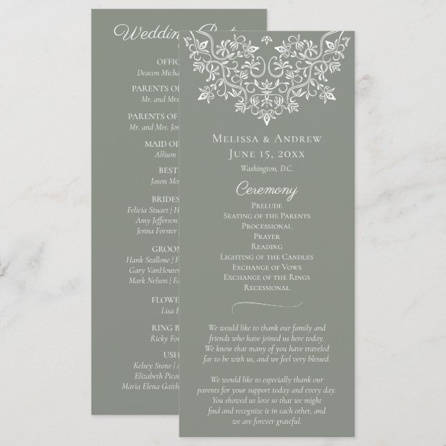 Programmes de Jardin de dentelles de pays français (Devant / Derrière)