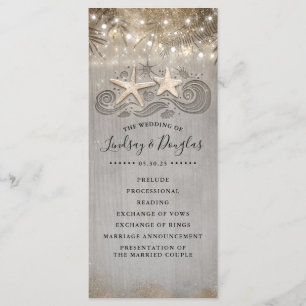 Programmes de mariage de plage couple étoile de me