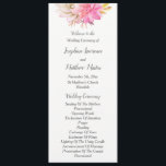 Programmes de mariage de succulentes de désert rus<br><div class="desc">Ces programmes de mariage présentent des succulentes aquarelles rustiques. Le recto de la carte contient la cérémonie et le verso de la carte liste le cortège nuptial. Ces programmes de mariage font partie d'une collection qui comprend une gamme complète de papeterie de mariage assortie. Veuillez visiter les pages de la...</div>