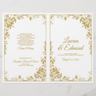 Programmes de mariage élégants vintage avec vignes