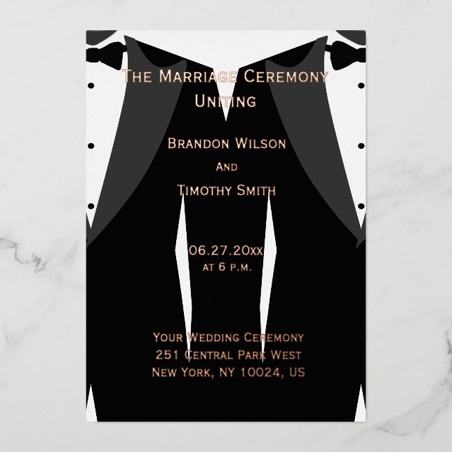 Programmes de mariage gay élégants avec feuille d' (Recto)