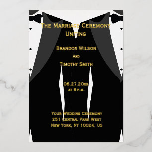 Programmes de mariage gay élégants avec véritable