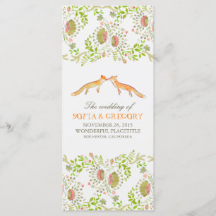 programmes de mariage pour renards blancs