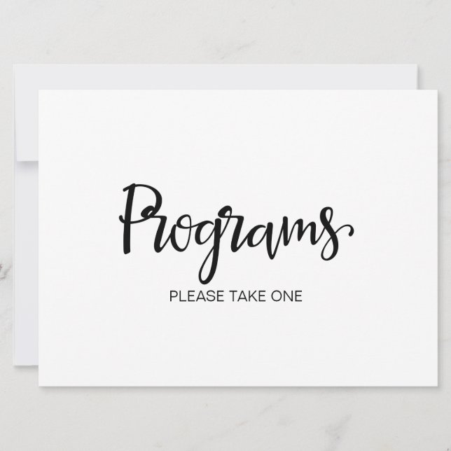 Programmes de Mariage Veuillez En Prendre Un (Devant)