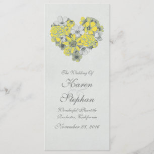 Programmes de mariage vintage