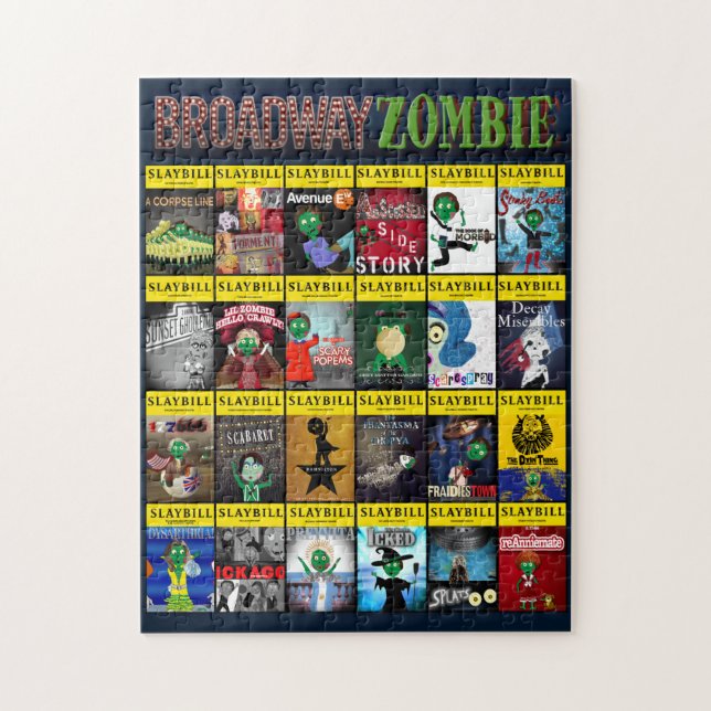 Programmes Théâtre Zombie Broadway Jigsaw Puzzle (Vertical)
