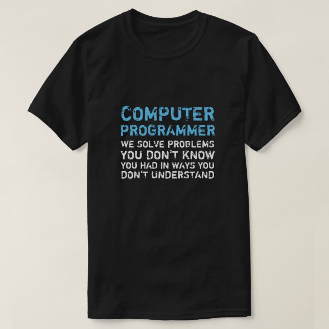 Programmeur Informatique Funny T-shirt (Design devant)