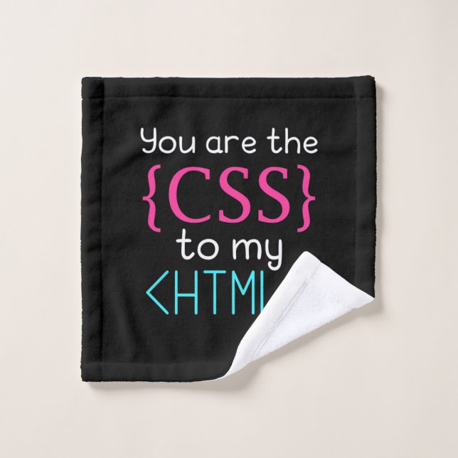 Programmeur Vous Êtes Css À Mon Html (Gant de toilette)