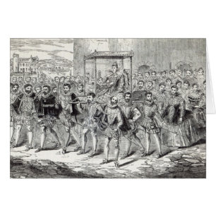 Progrès d'état de la Reine Elizabeth