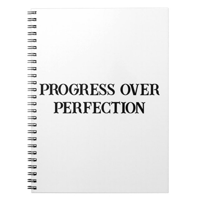 Progrès non perfection Carnet motivationnel (Devant)