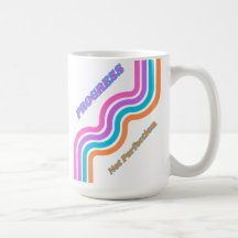 Progrès pas la perfection Sober Vivre Café Mug