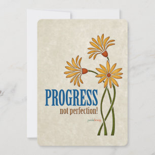 Progrès, pas perfection ! (devis de récupération)