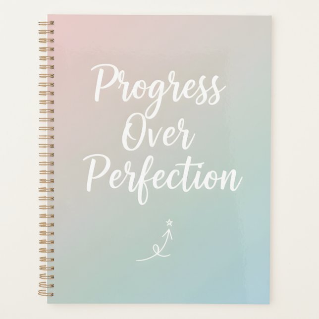 Progrès Plutôt que Perfection – Citation Motivatio (Devant)