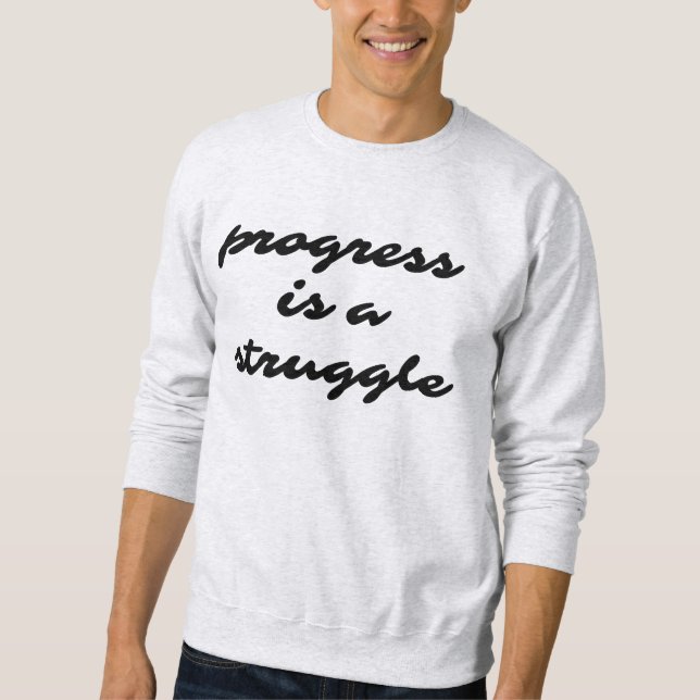 Progrès Sweatshirt de base masculin (Devant)