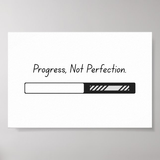 Progress not Perfection - Poster Art (Devant)