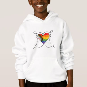 Progress Pride Heart Line Art