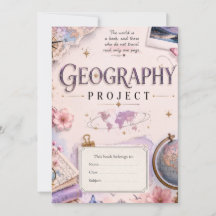 Projet de Géographie Personnalisé Invitation Vinta
