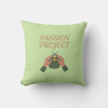 Projet Passion Coussin Graphique Tricoté Main | Ar