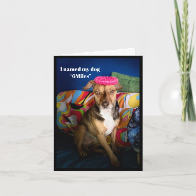 Promenade 10 Miles tous les jours carte de voeux h (Devant)